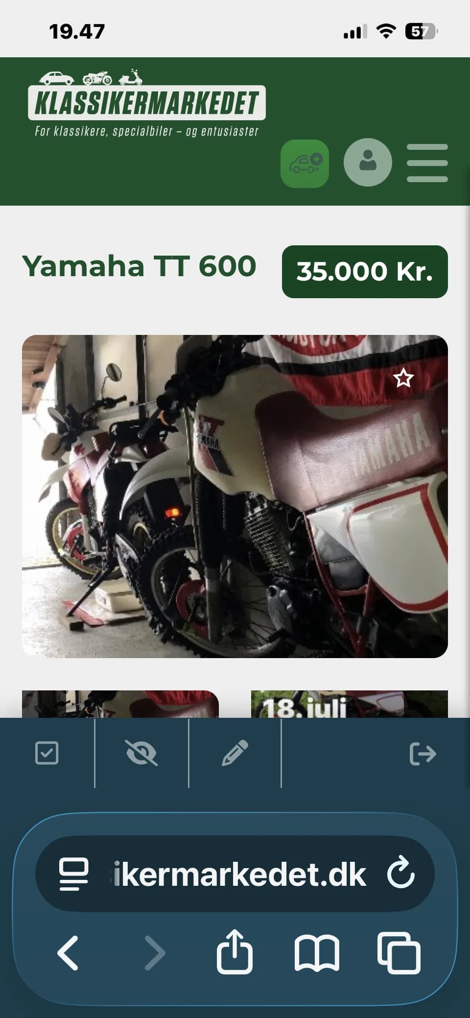 Yamaha TT 600 R