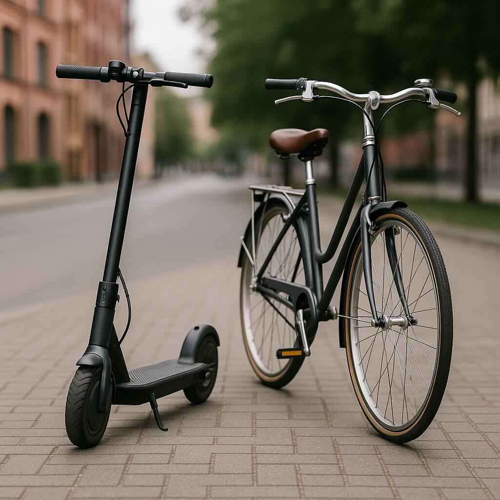 Cykel vs. el-løbehjul i byen: Hvad er bedst?